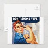 Carte Postale Nous pouvons le faire ! On peut Vape ! (Devant / Derrière)
