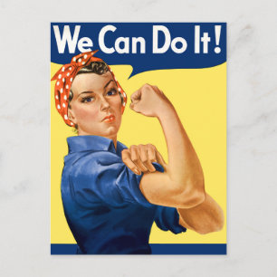 Carte Postale Nous Pouvons Le Faire ! Rosie la riveteuse