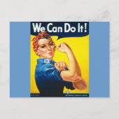 Carte Postale Nous Pouvons Le Faire ! Rosie la riveteuse (Devant)