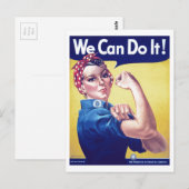 Carte Postale Nous pouvons le faire Rosie la riveuse USA États-U (Devant / Derrière)