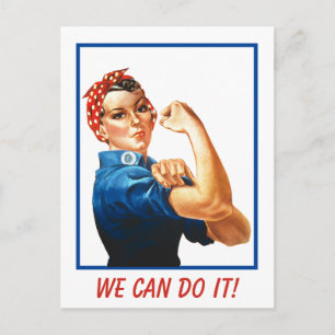 Carte Postale Nous pouvons le faire Rosie Riveter Pouvoir des fe