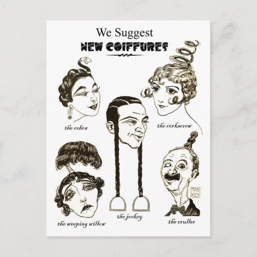 Carte Postale Nous Proposons De Nouvelles Coiffures (Devant)