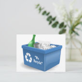 Carte Postale Nous recyclons (Debout devant)