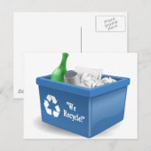Carte Postale Nous recyclons (Devant / Derrière)