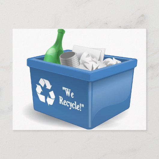 Carte Postale Nous recyclons (Devant)