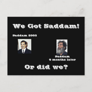 Carte Postale Nous Saddam ou nous ?