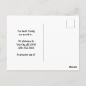 Carte Postale Nous sommes allés à la Parties scintillant rouge d (Dos)