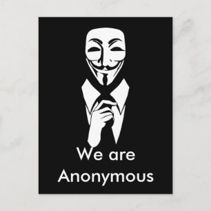 Carte Postale Nous sommes anonymes