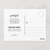 Carte Postale Nous Sommes Bénis | FAIRE-PART DE NAISSANCE | MERC (Dos)