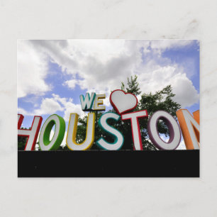 Carte Postale nous sommes coeur houston
