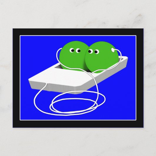 Carte Postale Nous Sommes Comme Deux Pois Dans Un Pois (Devant)