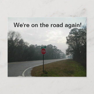 Carte Postale Nous sommes de nouveau sur la route !