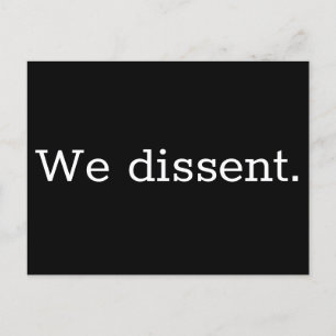 Carte Postale Nous sommes dissidents Rectangulaires