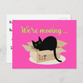 Carte Postale nous sommes en train de déménager (Devant / Derrière)