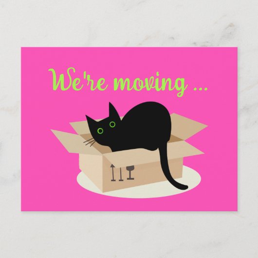 Carte Postale nous sommes en train de déménager (Devant)