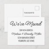 Carte Postale Nous sommes en train de déplacer la calligraphie m (Devant / Derrière)