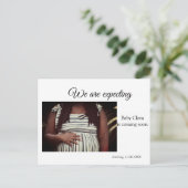 Carte Postale nous sommes enceinte ajouter nom bébé date grosses (Debout devant)