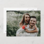 Carte Postale Nous sommes engagés Couples Fiançailles Faire-part (Devant / Derrière)