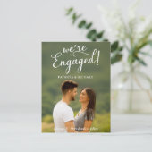 Carte Postale Nous sommes engagés Faire-part Fiançailles Photo (Debout devant)