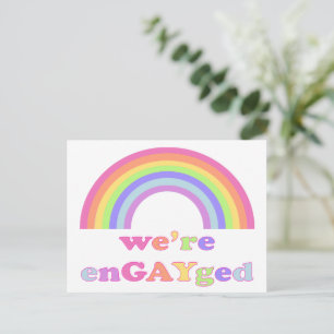 Carte Postale Nous sommes enGAYgé - LGBT / Gay pride Rainbow