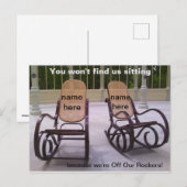 Carte Postale Nous sommes hors de nos Rockers (Devant / Derrière)