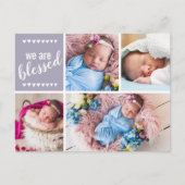 Carte Postale Nous Sommes Le Faire-part de naissance Béni (Devant)