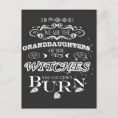 Carte Postale nous sommes les petits-enfants des sorcières T-Shi (Devant)