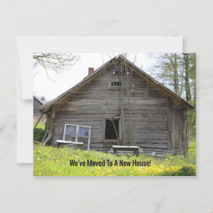 Carte Postale Nous sommes passés à une nouvelle maison