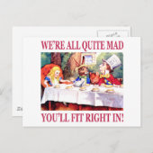 Carte Postale Nous sommes tous assez fous, tu vas rentrer ! (Devant / Derrière)