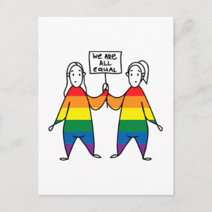 Carte Postale Nous sommes tous égaux