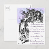 Carte Postale Nous sommes tous fous ici (Devant / Derrière)