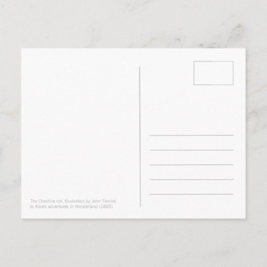 Carte Postale Nous sommes tous fous ici CC0188 Alice Cheshire ch (Dos)