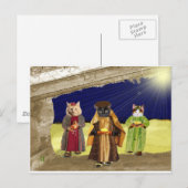 Carte Postale Nous trois chats (Devant / Derrière)