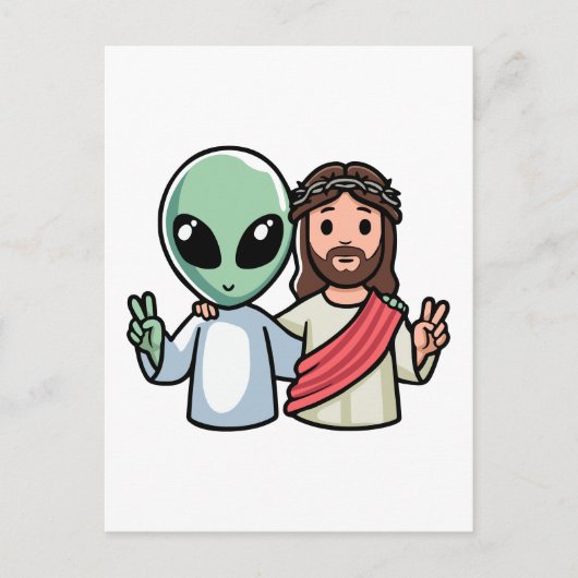 Carte Postale Nous venons en paix (Devant)