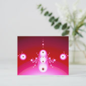 Carte Postale Nous Venons En Paix De Mignons Aliens Abstraits (Debout devant)