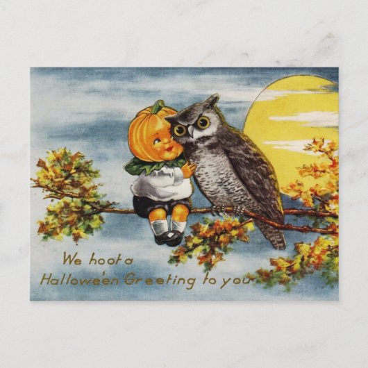 Carte Postale Nous vous accueillons pour Halloween (Devant)