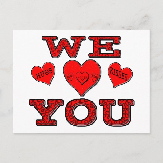 Carte Postale Nous Vous Aimons (Devant)