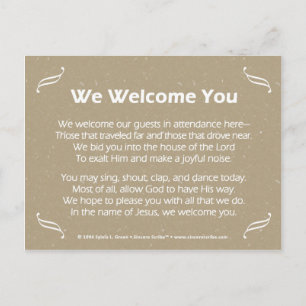 Carte Postale Nous Vous Bienvenue