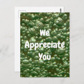 Carte Postale Nous Vous Remercions Réalisation de l'Employé Merc (Devant / Derrière)