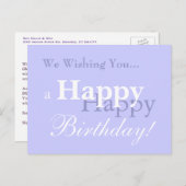 Carte Postale Nous vous souhaitons... un joyeux anniversaire ! (Devant / Derrière)