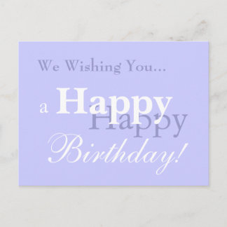 Carte Postale Nous vous souhaitons... un joyeux anniversaire !