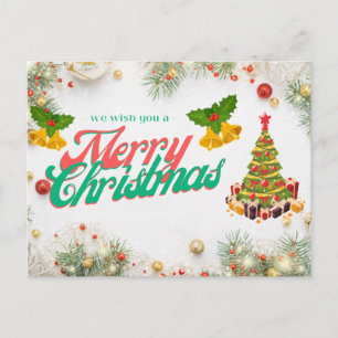 Carte Postale Nous vous souhaitons un joyeux Noël