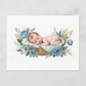Carte postale nouveau bébé garçon (Devant)
