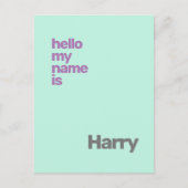 Carte Postale nouveau bébé garçon faire-part de naissance bleu p (Devant)