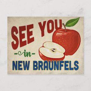 Carte Postale Nouveau Braunfels Texas Apple - Vintage voyage