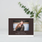 Carte Postale nouveau brun, pour l'invitation, Chant de Salomon  (Debout devant)