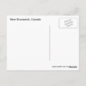 Carte Postale Nouveau-Brunswick Canada (Dos)