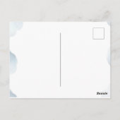 Carte Postale Nouveau Chapitre Teddy bleu garçon baby shower Our (Dos)