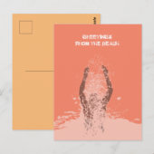 Carte Postale Nouveau code QR monochrome grunge homme eau éclabo (Devant / Derrière)