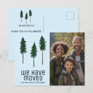 Carte Postale NOUVEAU COU DE BOIS ARBRES Forêt PHOTO PERSONNALIS